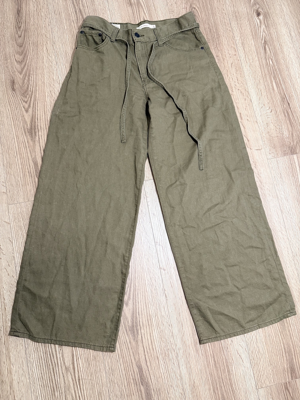 Levi's Olive Green Wide-Leg Women's Pants